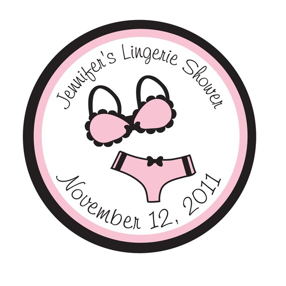 Lingerie Shower, Stickers, Personalized Stickers, Wedding, Bridal Shower, Favor, Thank You, SimplySweetness Sticker Labels Set of 24 Il_570xn