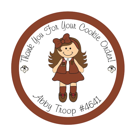Personalized Stickers, Girl Scout, Daisy, Brownie, Cookies,Favor stickers,Labels, Simply Sweetness Sticker Labels Set of 24 Il_570xn