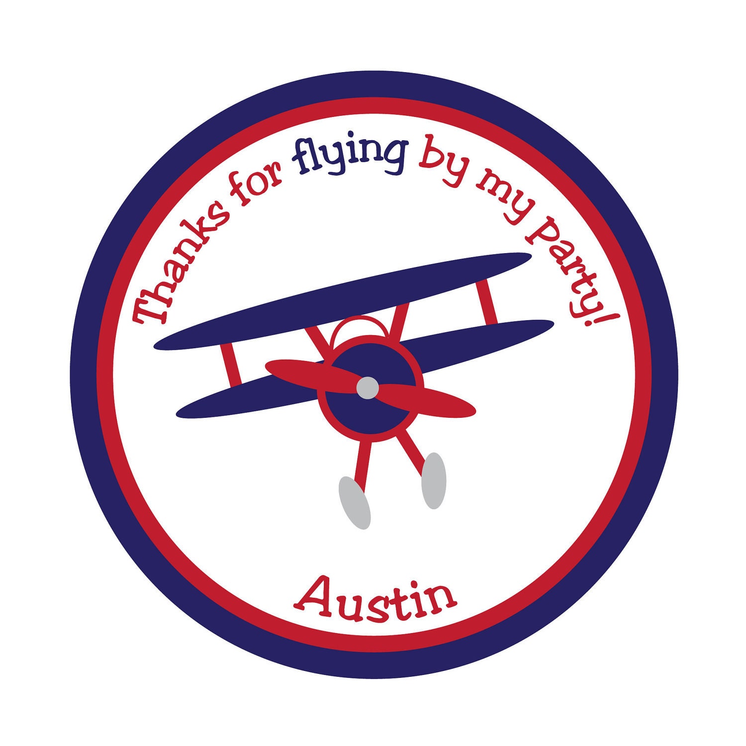 Personalized Stickers, Airplane,Treat bag,Children, Kids,Party, Favor stickers,Personalized Stickers Set of 24 Il_570xn
