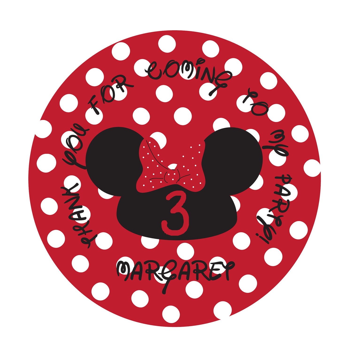 Personalized Stickers Minnie Inspired Party Stickers Il_570xn