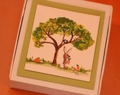 Hand painted trinket box for baby or child for Easter Ready to be personalized