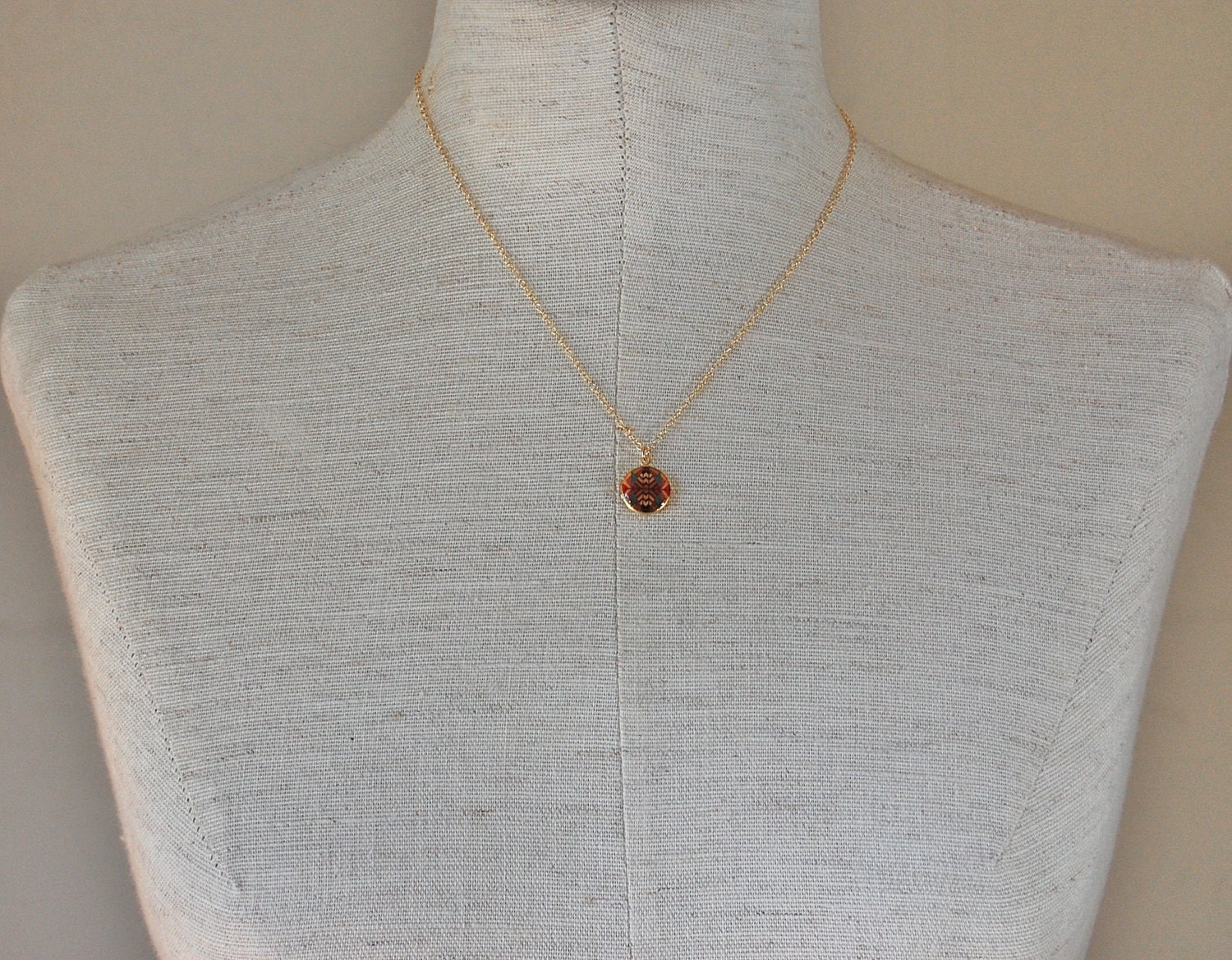 Mini Locket Kaleidoscope - Vintage - Gold