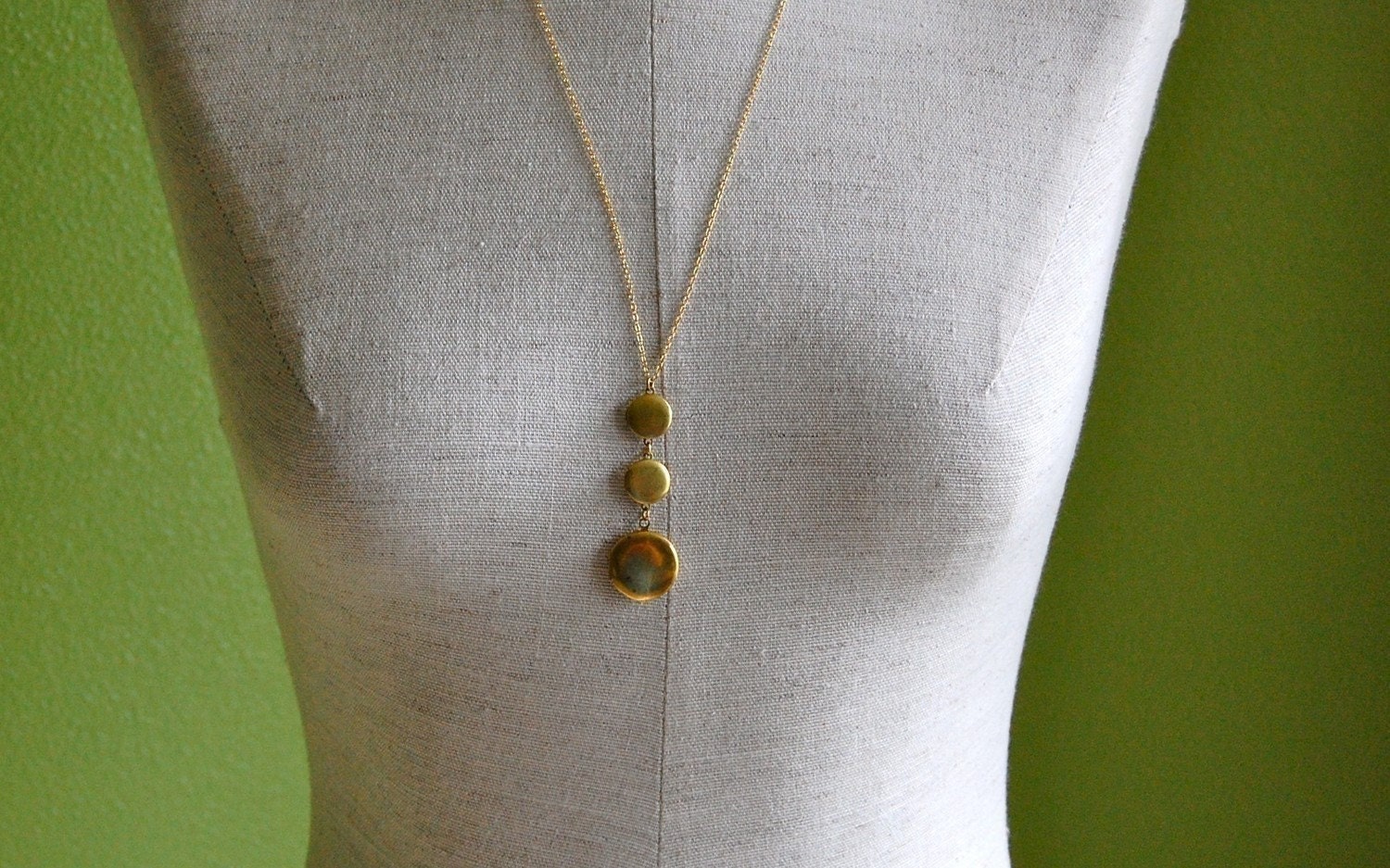 Vintage Lockets Trio Necklace