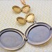 Vintage Inspired Lockets Trio Floral Wallpaper Green/Gold Long Necklace