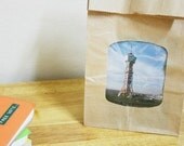 Set of Natural Lightweight Kraft Paper Bags (See Through Type)