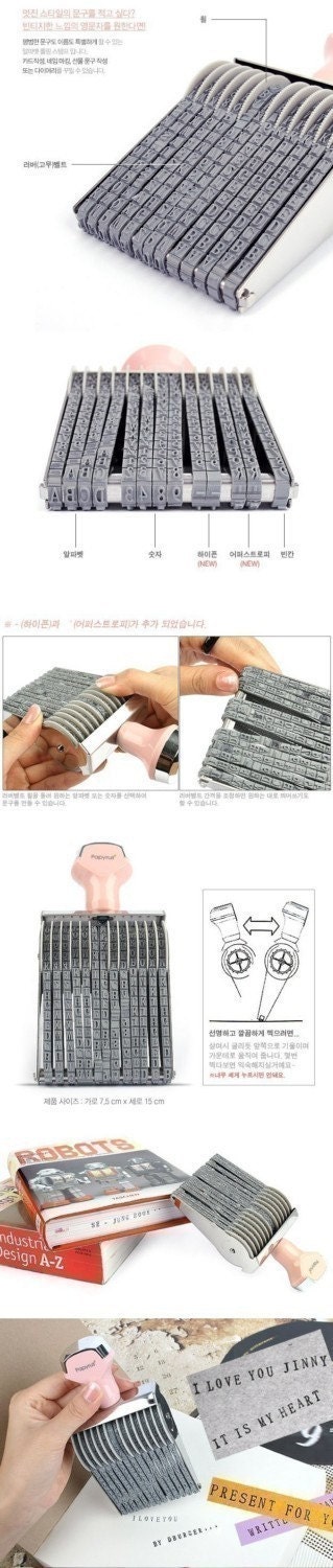 SALE, Rolling Stamp Set - Alphabet