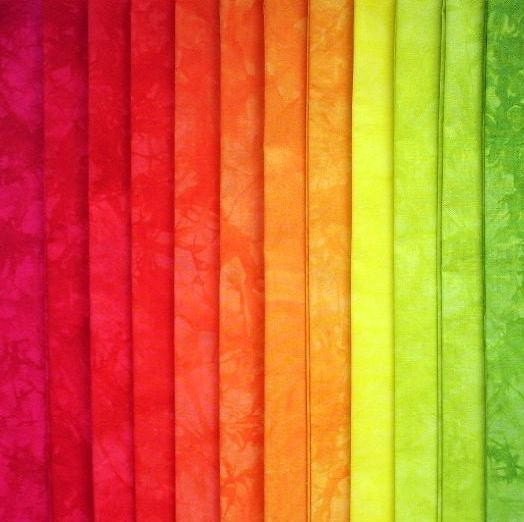 Hand Dyed Cotton Quilt Fabric CHILI AND by RubyMountainDyeWorks