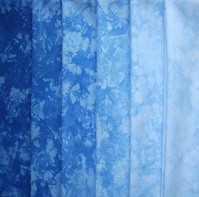 Hand Dyed Cotton Quilt Fabric SKY BLUE by RubyMountainDyeWorks
