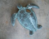Sea Turtle Metal wall sculpture Tropical  Coastal Beach Ocean