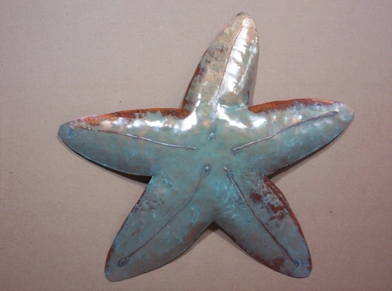 Starfish Beach Tropical Coastal Metal Art by SallenbachFishArt