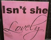 Isn't She Lovely