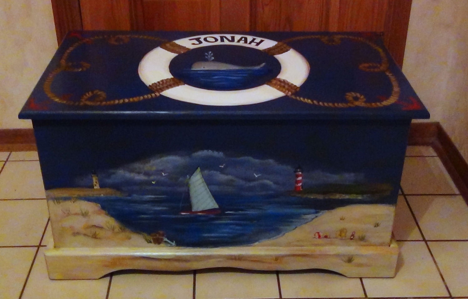 nautical toy chest