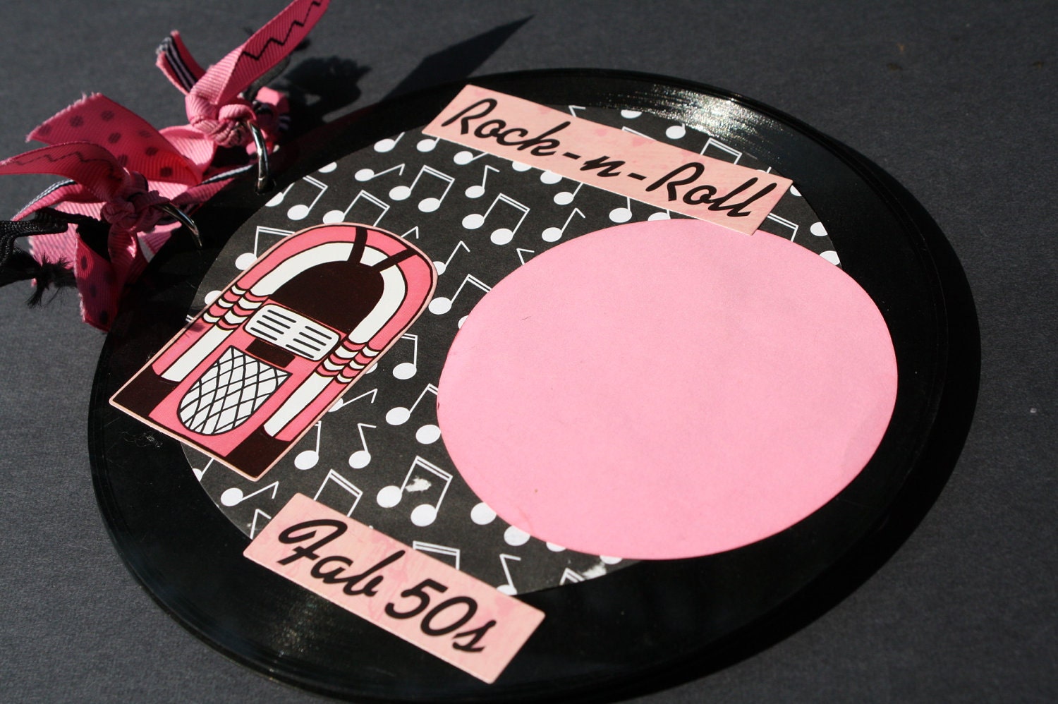 Retro 50's Record Scrapbook Album by timelessjourney on Etsy