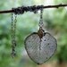 Nature Lover Leaf Necklace Real Aspen Leaf Organic Silver Free Shipping