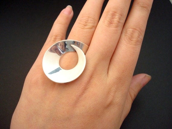 Snail - Sterling Silver Ring (Two ways carrying ring)