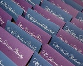 Calligraphy Place Cards Custom  Escort Cards with Hand Lettering Deposit
