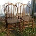 Reserved listing ----Chairs Antique Primitive Farmhouse Roundback Original Finish Set of 4