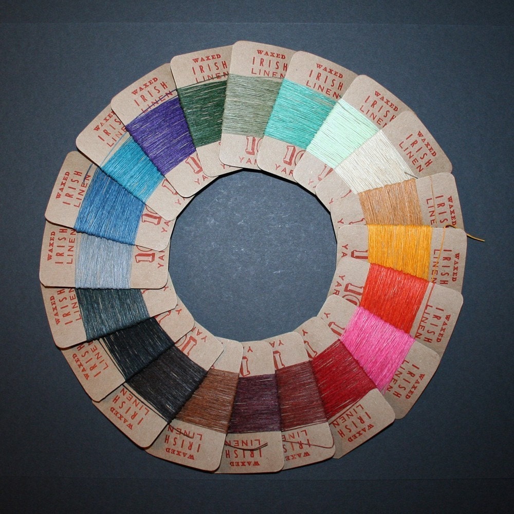 SUPER JUMBO 200 yards waxed Irish linen with storage box