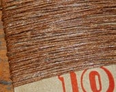10 yards WALNUT BROWN waxed Irish linen thread