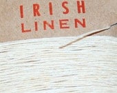 25 yards of NATURAL waxed Irish linen thread
