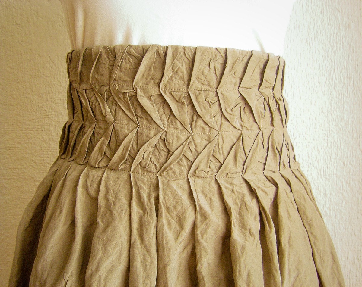 Origami in Ecru Skirt