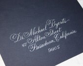 Calligraphy Wedding Envelope Addressing by Hand, CITADEL SCRIPT, Dip Pen and Ink