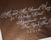 Calligraphy Wedding Envelope Addressing, Discount Wedding Special, Flourished Spencerian