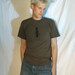 Tshirt - Army Ant - black on army green American Apparel 'Standard American' Fine Jersey Short Sleeve T-Shirt