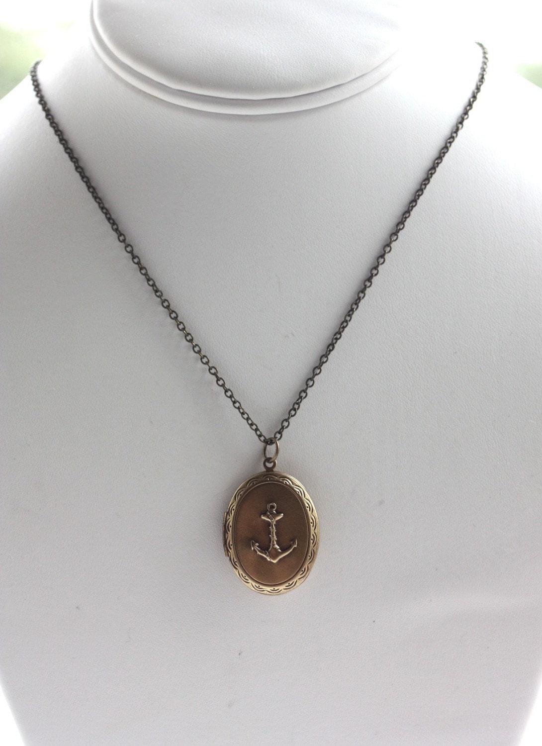 A Nautical Sailor Girl Locket Necklace. Vintage style, ships, sailors. For Wife. Sail The World. Navy. For Daughter. Unisex. Deployment.