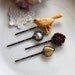 Floral Wonderland No.10 - Sweet Gunmetal Hair bobby Pins / Hair Clips - Lovely Gift. Bridal Gifts. Summer Inspired.