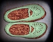 Hand Crocheted Toddler/Adult Mary Janes