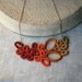 Saffron Leaves Crochet Necklace