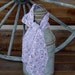 Lilac Scarf Handknit Bamboo Yarn