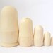 One Nesting Doll with 5 stacking pieces- 6 inches tall- DIY Russian Matryoshka
