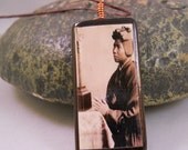 St. Josephine Bakhita Bamboo Tile Necklace