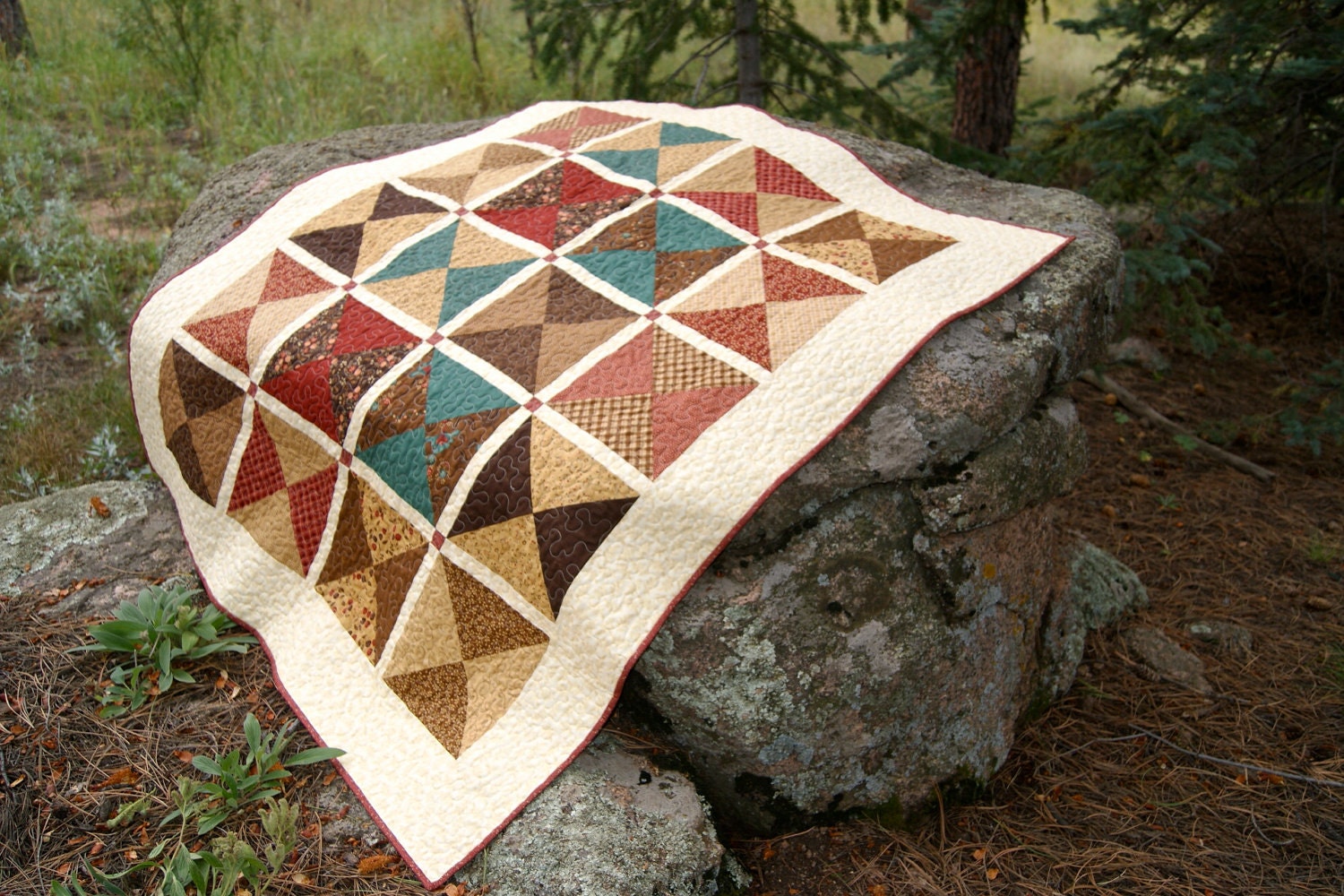 Quilt FREE U.S. Shipping Early October Handmade Lap Throw Quilt