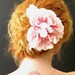 Soft Pink Peony Hair Clip