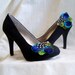 Peacock Feather Shoe Clips - COCO