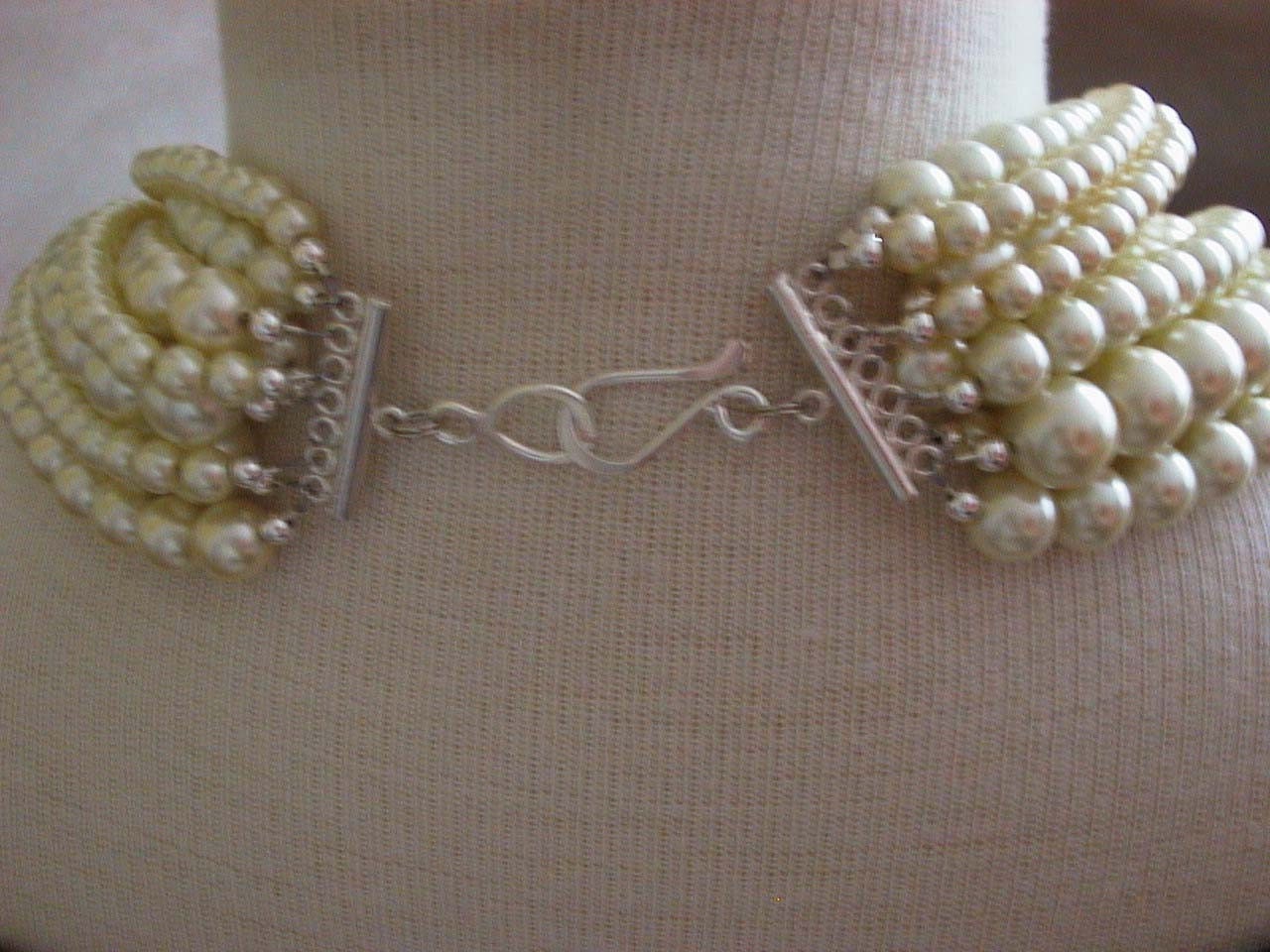 Coco Sophia -- Ivory Swarovski Pearl multi-strand necklace -- Customizable