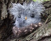 knitted felted owly plush & nest