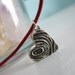Heart Necklace. Heart Charm. Wood Grain Heart Necklace. Engravable Faux Bois Heart Pendant
