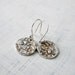 Oxidized Rain Earrings. Silver Hammered Earrings. Textured Dangle Earrings. Nautical Earrings