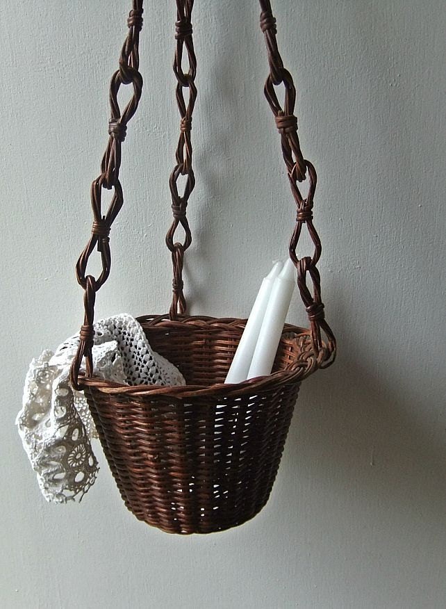 Vintage Hanging Baskets - A pair