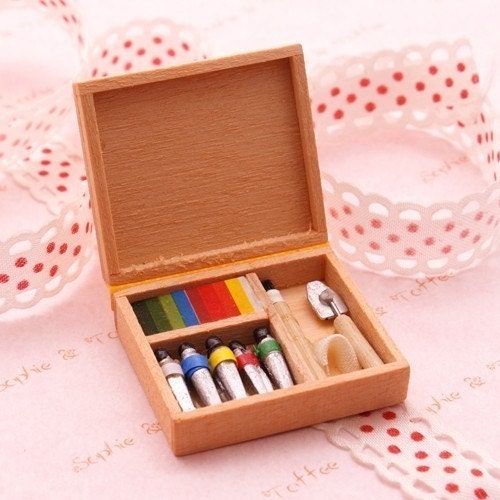 Miniature Painting Tools Box by SophieToffeeCo on Etsy