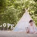 Children's A-Frame Ruffle Tent cover by Teepee and Tent