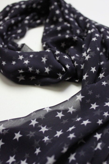 Patriotic Sheer Infinity Scarf