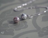 Sterling Silver Ball and Freshwater Pearl Necklace