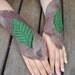 Felt Fairy Pixie Leaf Cuff Bracelets OOAK