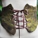Felt Fairy Leaf Corset Clincher Waist Belt OOAK
