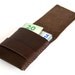 Leather Card Case - Wallet - The original 'Minimum Wallet' - Hand Stitched - Dark Brown - FREE SHIPPING